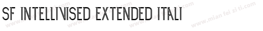 SF Intellivised Extended Italic字体转换